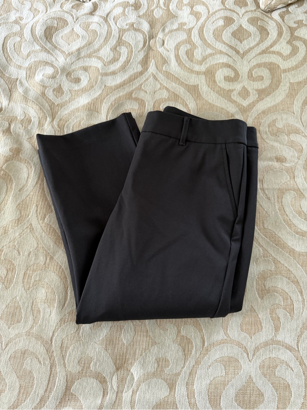 Talbots Petites 8P Black Buttery Soft Stretch Cropped Ankle Pants - Picture 13 of 15